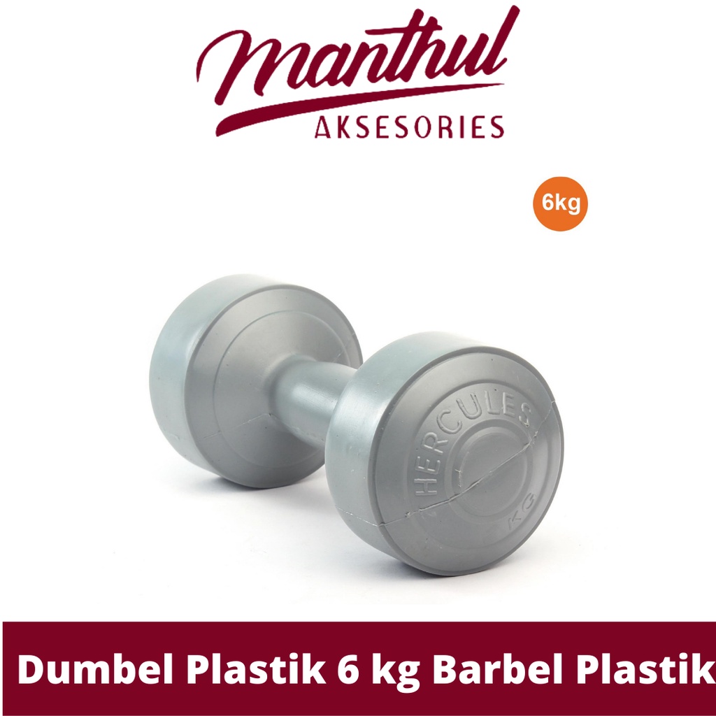 Dumbel Plastik 6 kg Barbel Plastik 6kg