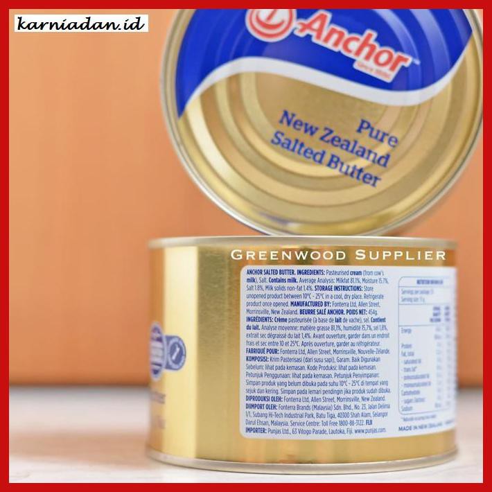 

Rettubagetnem- Anchor Tinned Butter Salted 454 Gr - 1 Karton (Isi 24) -Asli-Slii.