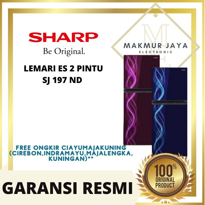 KULKAS SHARP 2 PINTU SJ X 197 ND KHUSUS CIREBON