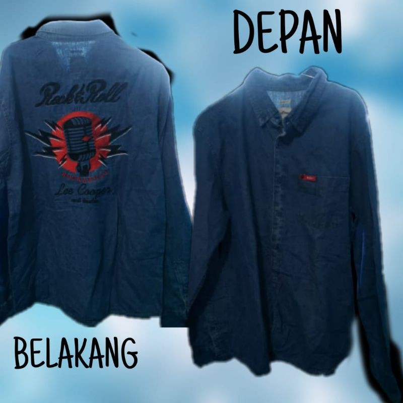 Kemeja Jeans Lee Cooper original 100%