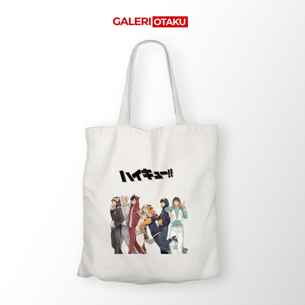 TOTE BAG KANVAS ANIME HAIKYUU / KARASUNO / TOTE BAG KANVAS / TOTE BAG ANIME