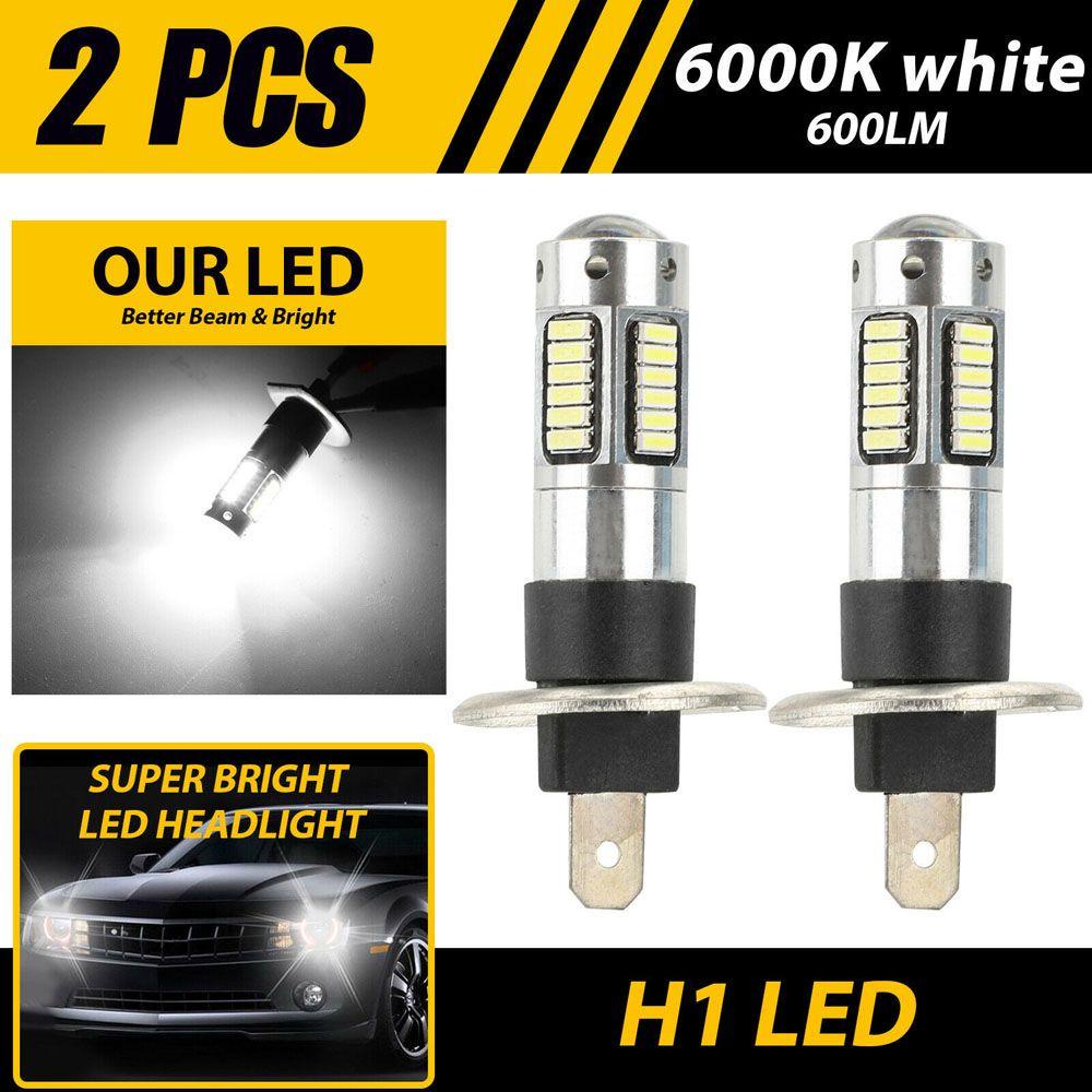 Lanfy Lampu Mobil Tahan Lama Kualitas Tinggi Car-styling 4014 Chip Light Bulb H1 6000K Lampu LED