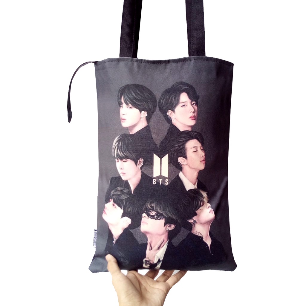 Totebag Wanita Aesthetic Resleting Kanvas 2023 Tote Bag Kuliah Pria