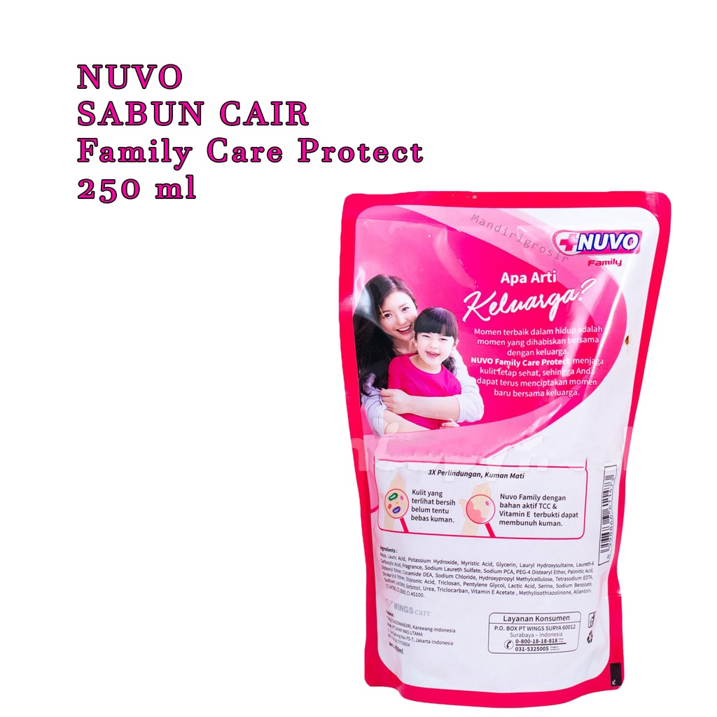 Care protact * Nuvo * Family * Care protact * Sabun badan * 250ml