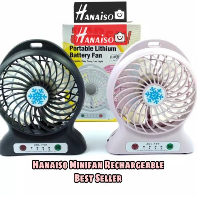 Termurah Medan Hanaiso Teckyo Kipas Angin Duduk Tangan Mini Usb Fan Portable Fan Handy Mini Fan Kipas Mini