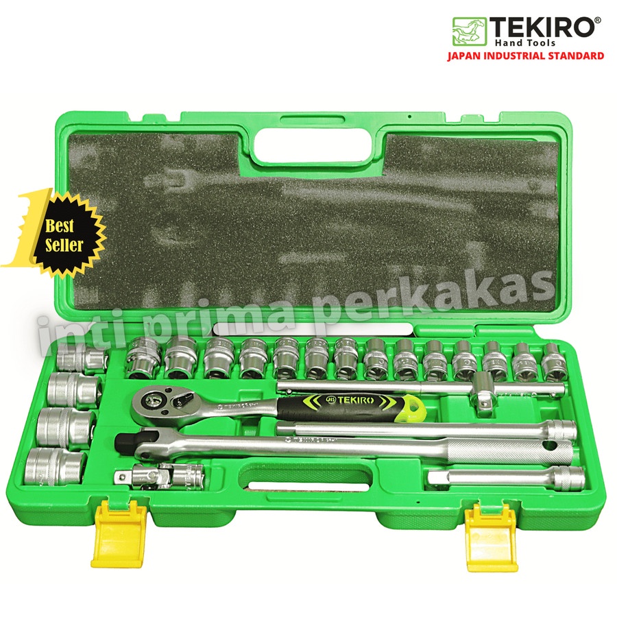 Tekiro Kunci Sock Set 24Pcs 12Pt Hand Socket Tekiro 8mm -32mm Tekiro