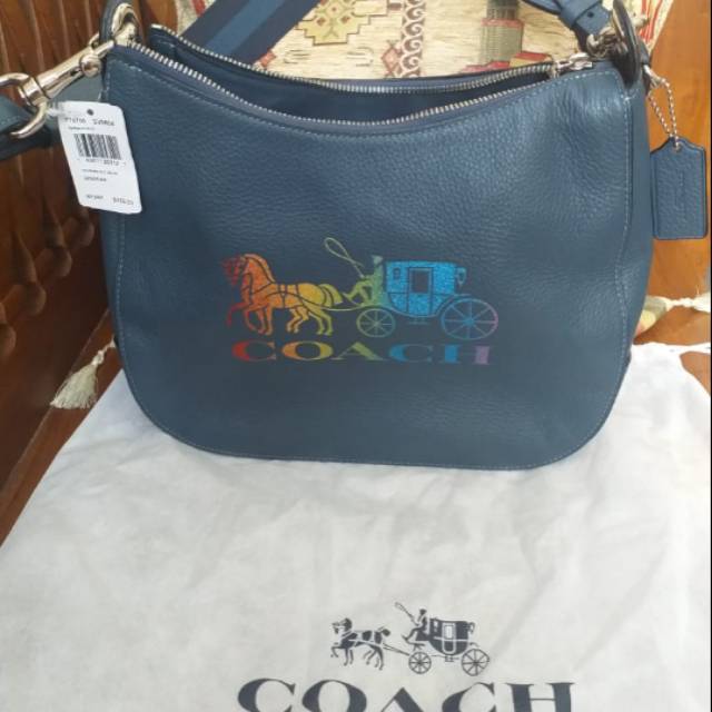 Tas wanita coach Jess Hobo denim multi