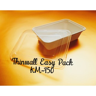 Kotak Makan Plastik KM 750 ml / Thin Wall 750 ml / Food Container