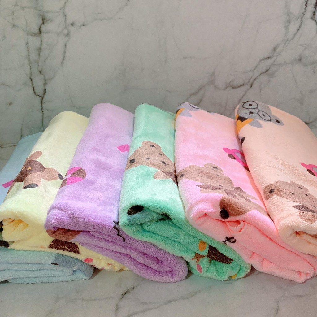 HANDUK BAYI / ANAK 120X60 XINJUYUAN WARNA TERANG