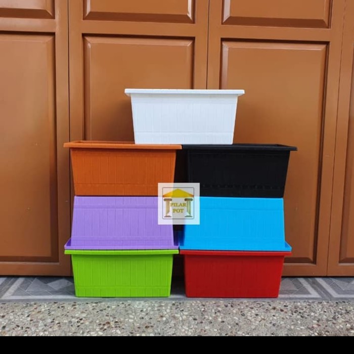 ! jual pot panjang warna warni - panjang 30 CM lebar 15 cm