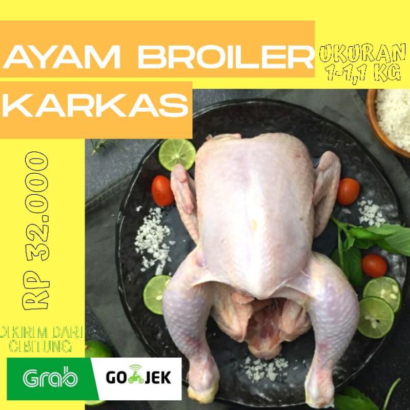 

Ayam broiler karkas potong frozen berat 1 - 1,1 kg
