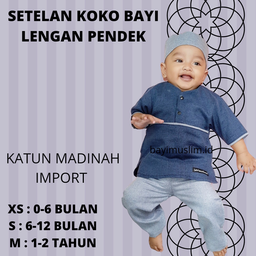 Baju Koko Bayi Baju Muslim Bayi Laki Laki Koko Bayi Laki Laki 6 12 Bulan Baju Koko Bayi Laki Laki Ko