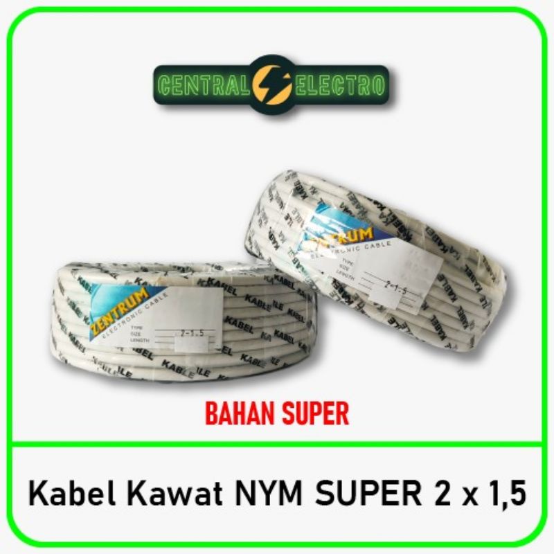 Kabel Listrik Kawat NYM Super 2 x 1.5 (30 Meter)