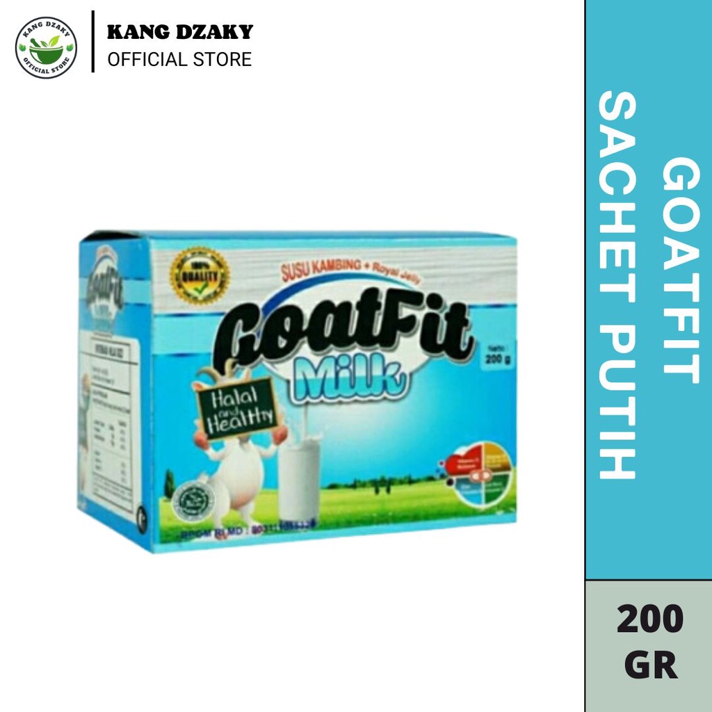 

Susu Kambing Etawa GOATFIT PUTIH SACHET Milk ORIGINAL 10 SACHET / Goat Fit