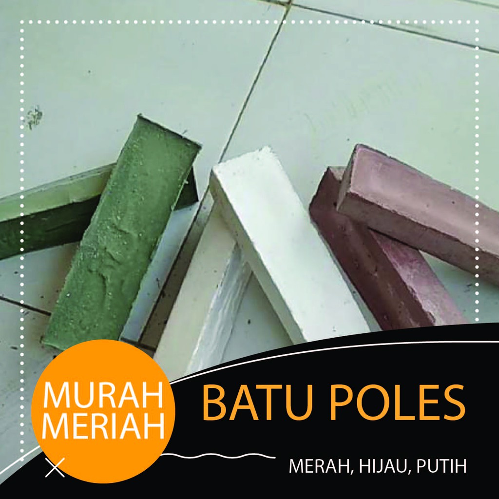 BATU POLES ( POLISH ) HIJAU, PUTIH, MERAH | Shopee Indonesia