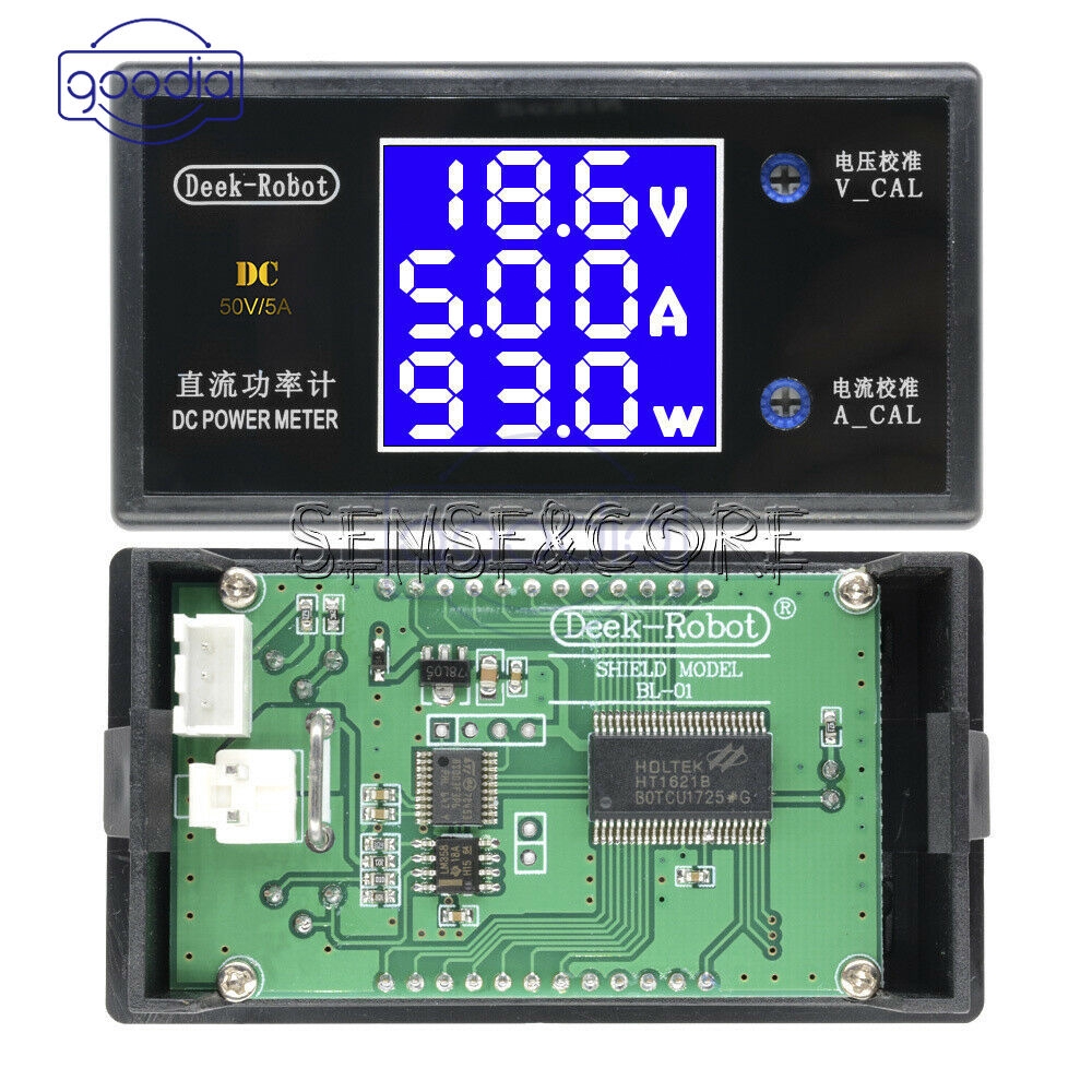 ღ[IN STOCK/COD]ღ Digital DC 50/100V 5A/10A LCD Voltmeter Ammeter Voltage Current Volt Power Meter