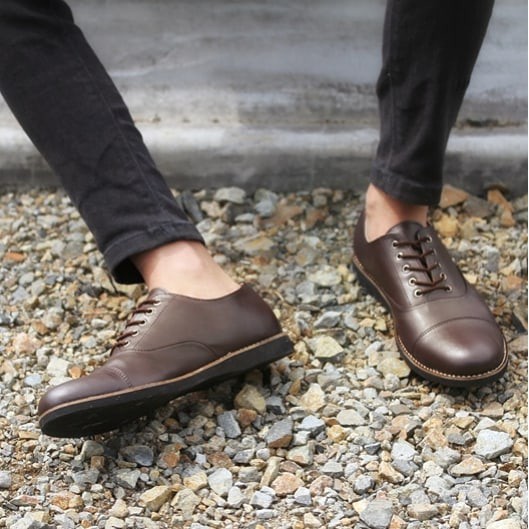 OXFORD BROWN |ManNeedMe x Monday| Sepatu Oxford Pria | Pantofel Formal