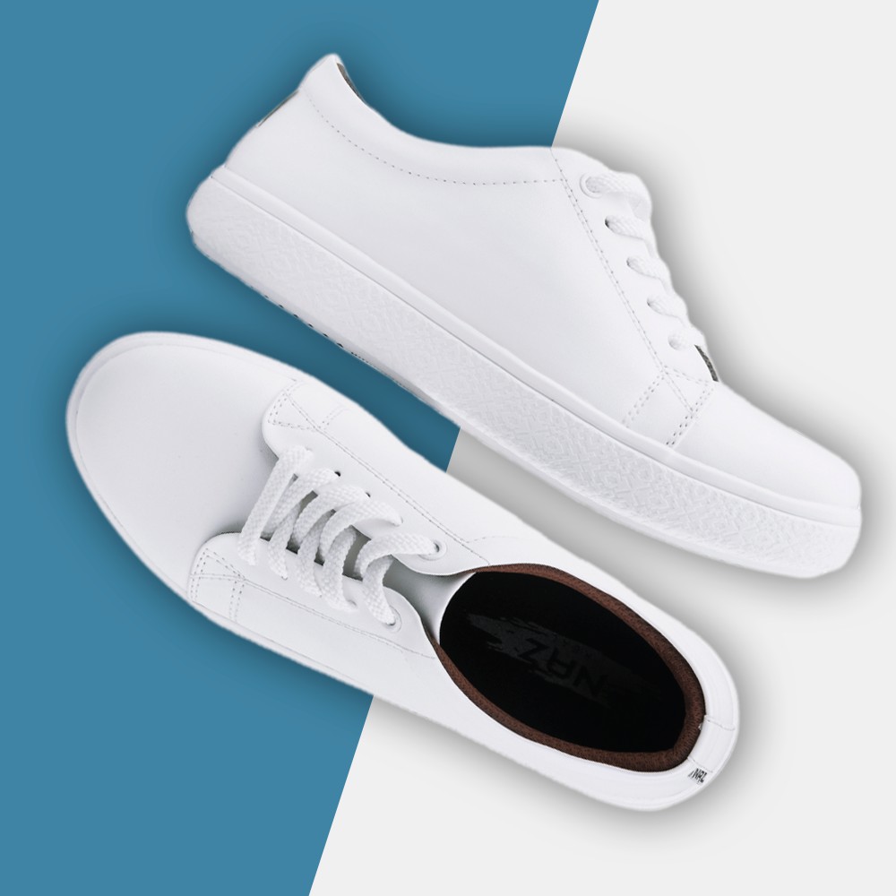 DYLA WHITE |ManNeedMe x NAZ| Sepatu Sneakers Wanita Casual Sepatu Wanita ORIGINAL-1