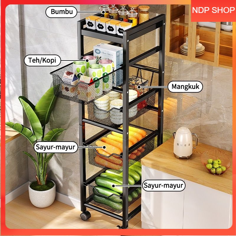 rak wastafel rak meja dapur rak susun rak troli keranjang buah keranjang sayur rak beroda lemari sus