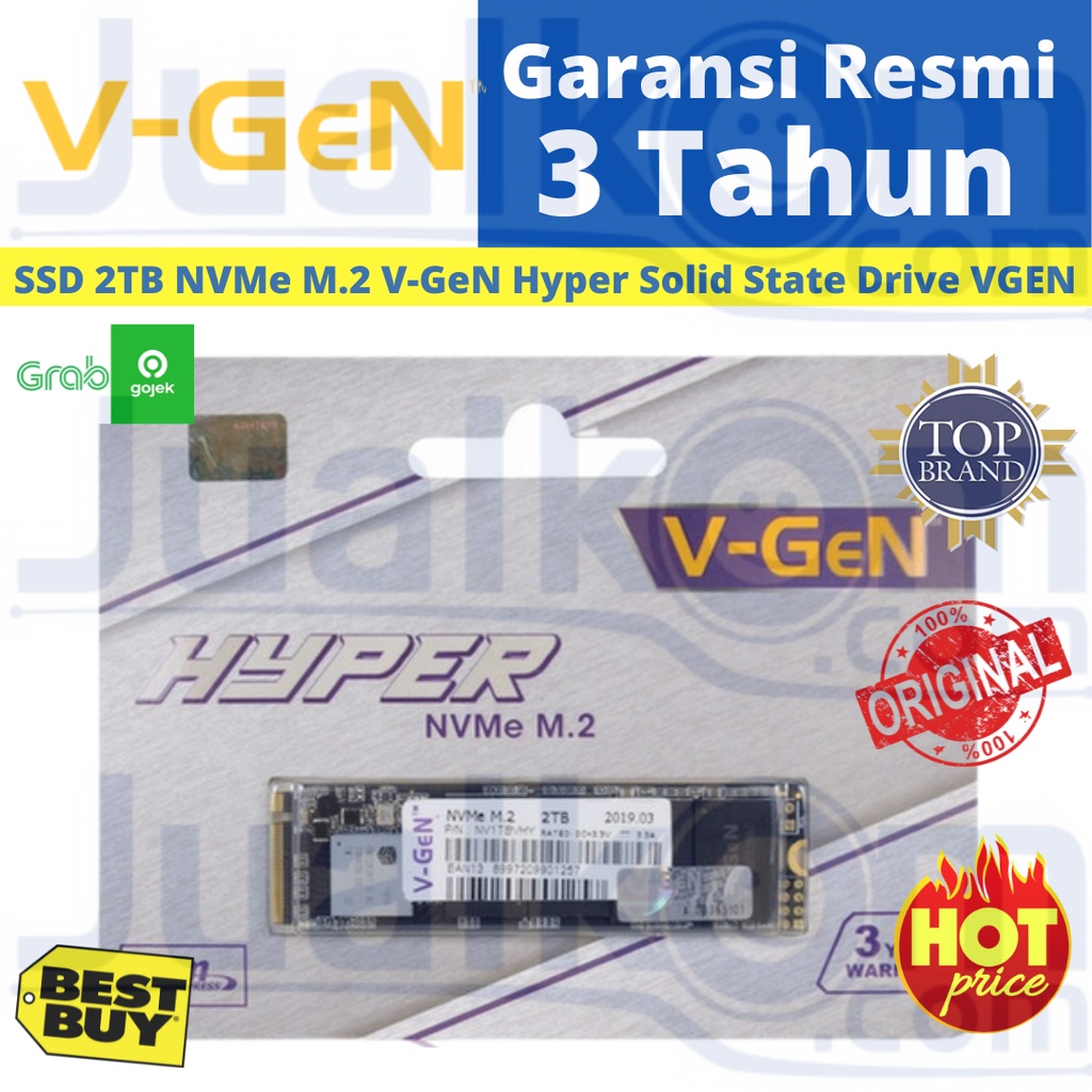 SSD V GEN M.2 2TB NVMe PCIe 2280 V-GeN Solid State Drive M2 VGEN Hyper