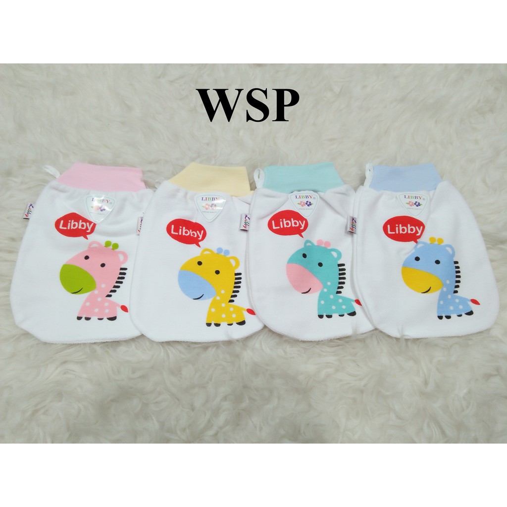 LIBBY MURAH WASLAP COTTON TANGAN PUTIH  WASHLAP HANDUK BAYI NEWBORN WARNA