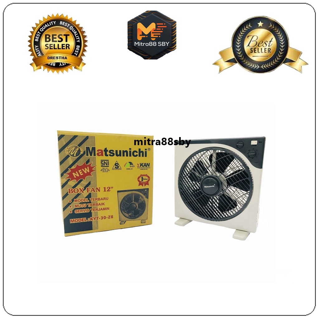 Mitra88sby Box Fan MATSUNICHI Kipas Angin Kotak KYT30-Z8 12 inch 12” 5.0