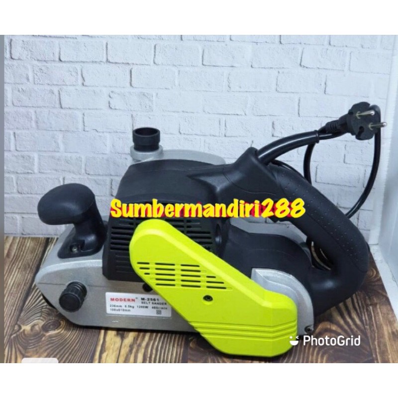 Mesin Amplas belt sander modern M2561 ampas tank