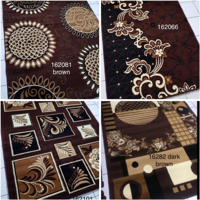 Karpet permadani ukuran 230x310 coklat collection