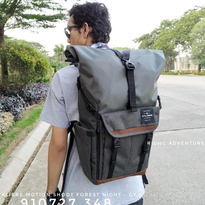 Tas Ransel Kamera Roll Top Kalibre Motion Shoot 910727 348 Original