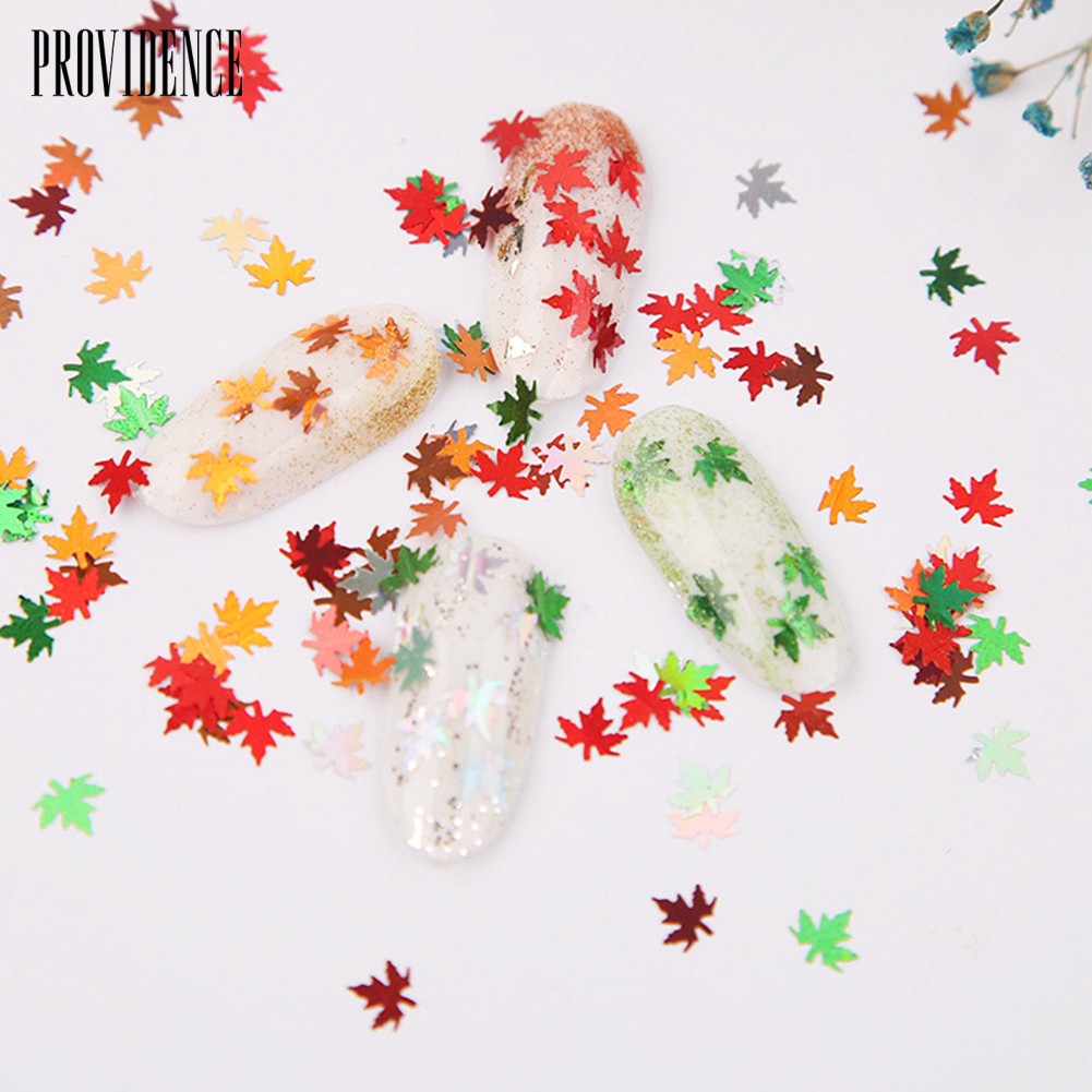 Providence 12 Color Maple Leaf Holographic Shiny Nail Art Glitter Sequins Manicure