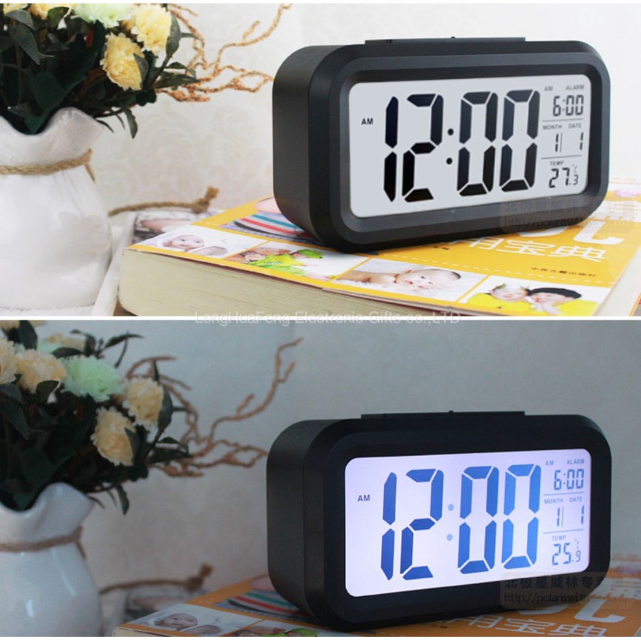 Promo Jam Meja Pintar Digital Desktop Smart Clock JP9901 JAM WAKER ALARM FUNCTION Berkualitas