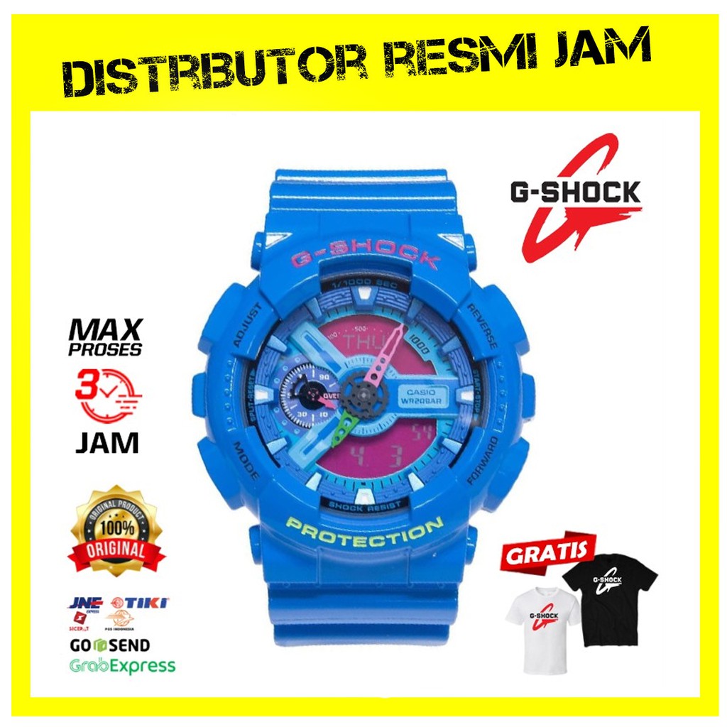 GShock GA-110HC-2ADR GA-110 GA110HC GA110 Garansi Resmi 2 Tahun