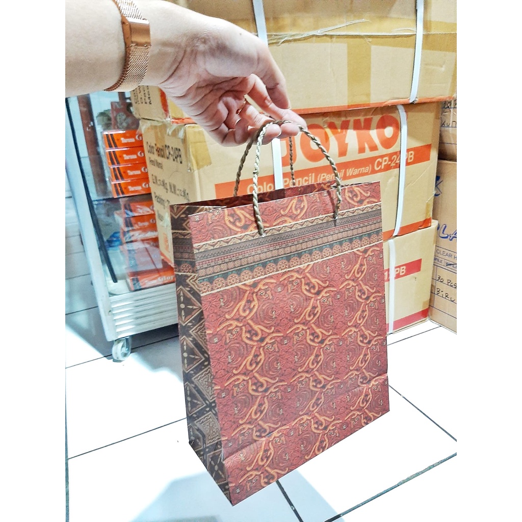 PaperBag Batik Uk. S-M-L /Tas Bingkisan Bungkus Kemasan/ Goodie Bag