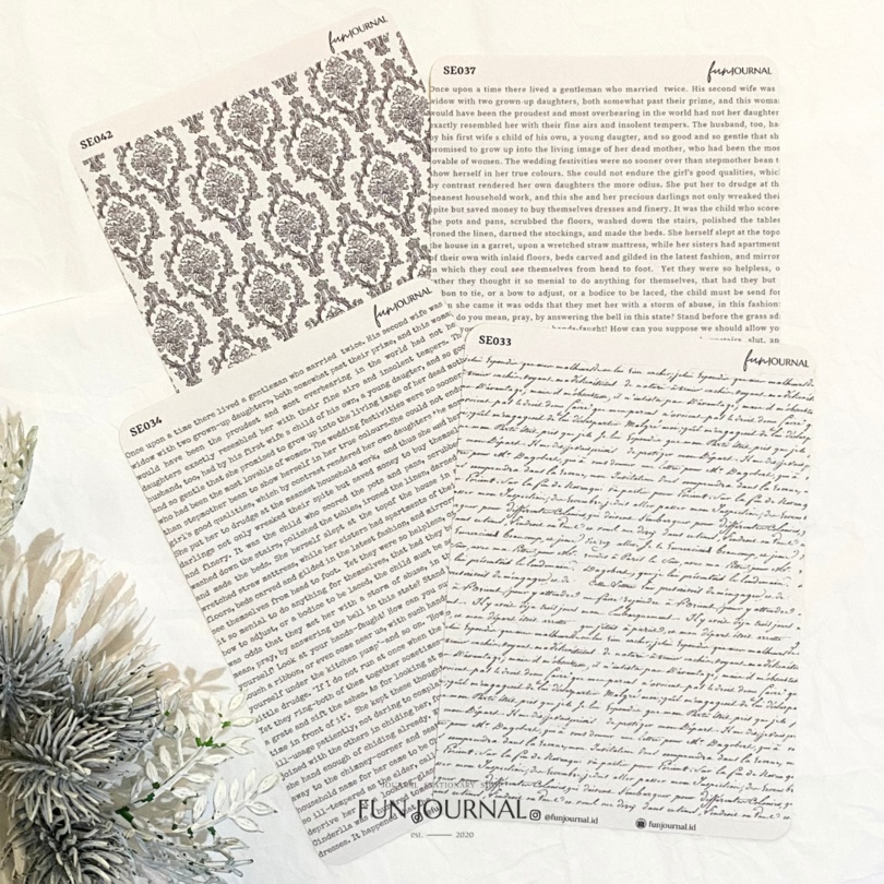 

SCRIPT DOUBLE LAYERS STICKER STIKER SHEET UNTUK JOURNAL JURNAL PLANNING PLANNER SCRAPBOOK DIY BUJO