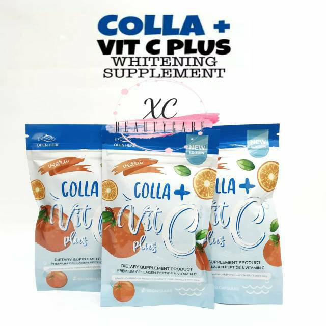 COLLA VIT C + BEAUTY & WHITENING VIT C DETOX SUPPLEMENT, SUPLEMEN ALAMI KECANTIKAN & PEMUTIH