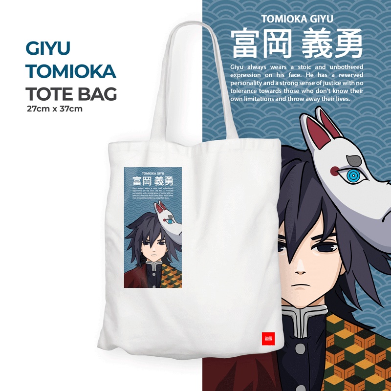 Galeri Otaku - Totebag Kimetsu No Yaiba Demon Slayer Tomioka Giyuu Edition