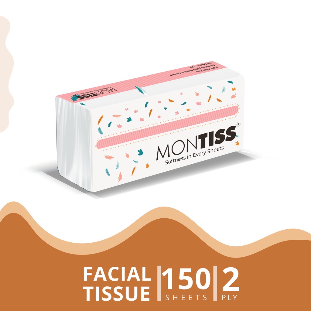 MONTISS FACIAL TISSUE 150 SHEETS 2 PLY -GC (N014938)