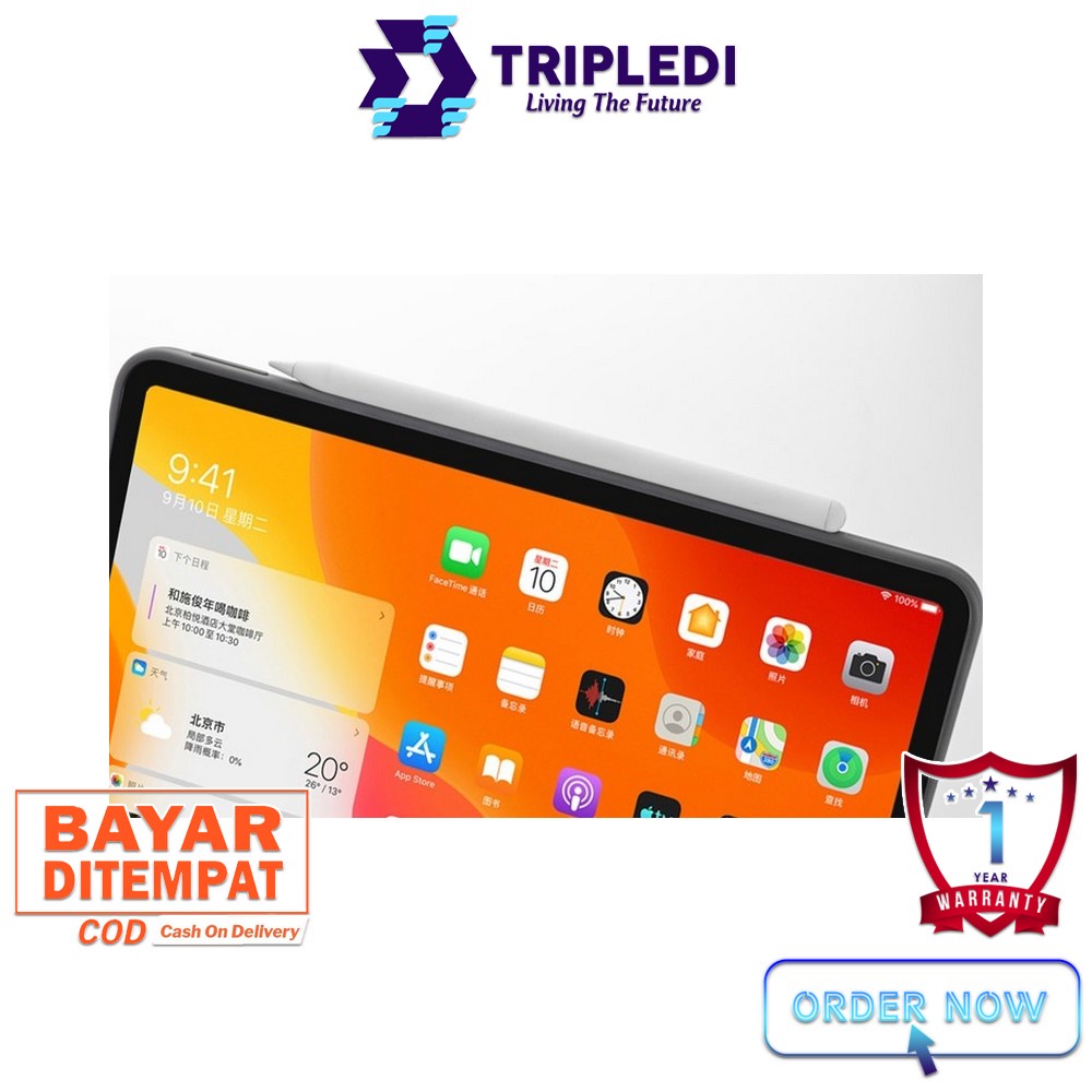 TRIPLEDI Case iPad Pro 11 inch Gen 2nd 2020 1st 2018 Keyboard Touchpad Bluetooth LED Backlit Wireless A2068 A2230 A2228 A2231 Folio Book Cover Free Stylus Pen Tablet Protektif Shockproof A2013 A1934 A1980 A1979 Flip Casing Leather Silicone Stand Built-in-1