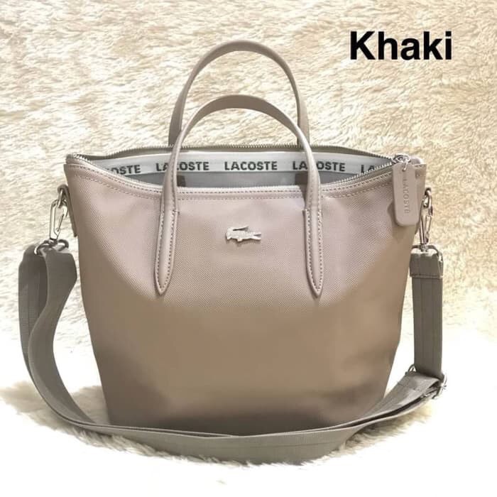 tas wanita murah crocodile cewek selempang LCOST SLING TOTE - Merah