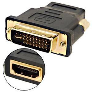 CONVERTER DVI-I MALE 24+5 TO HDMI FEMALE ADAPTER