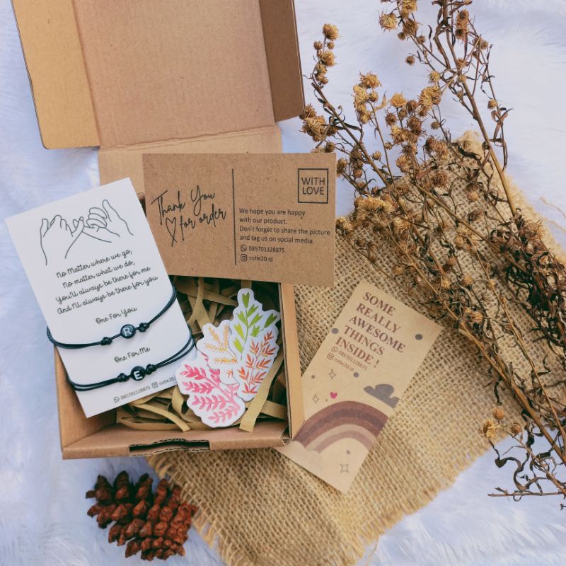 Hampers Gelang / Giftbox Gelang Couple / Gelang Couple Aesthetic / Gelang Couple Magnet