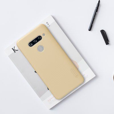 LG V40 THINQ NILLKIN HARDCASE FROSTED SHIELD ORIGINAL COLOR GOLD