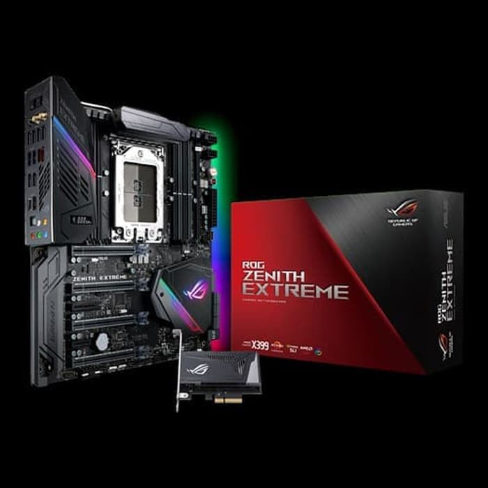 PALING DICARI  ASUS ROG ZENITH EXTREME AMD X399 EATX Gaming Motherboard DDR4 Wi-Fi