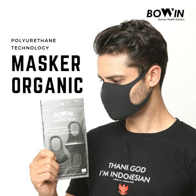 Masker BOWIN masker organic polyurethane technology masker KN95 motor kesehatan anti polusi udara