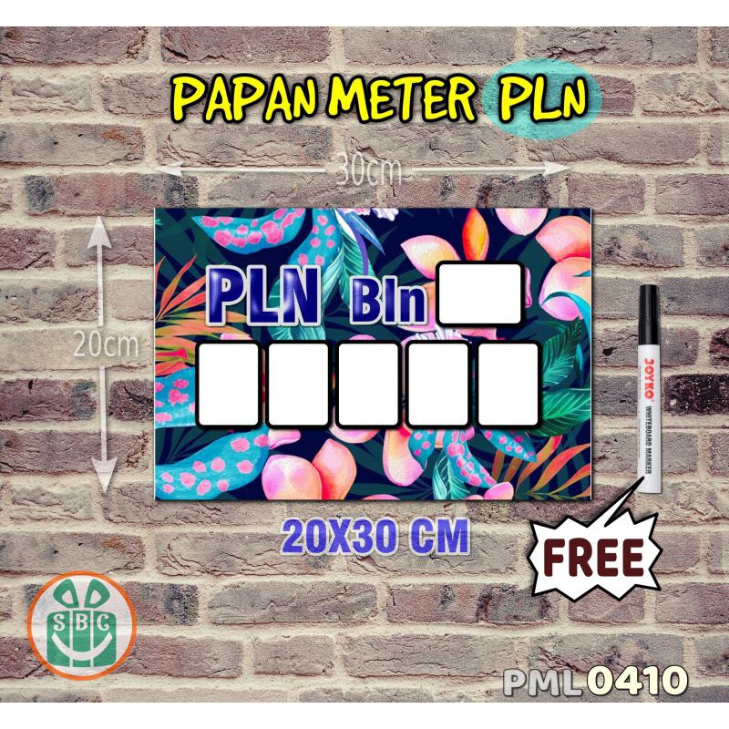 

Stokastik Papan Meter Listrik PLN PAM motif Unik - Tropical 10