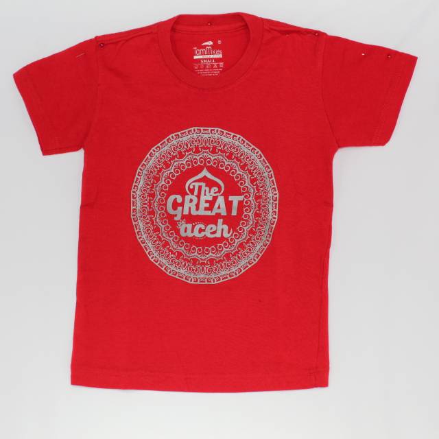 Kaos anak motif aceh