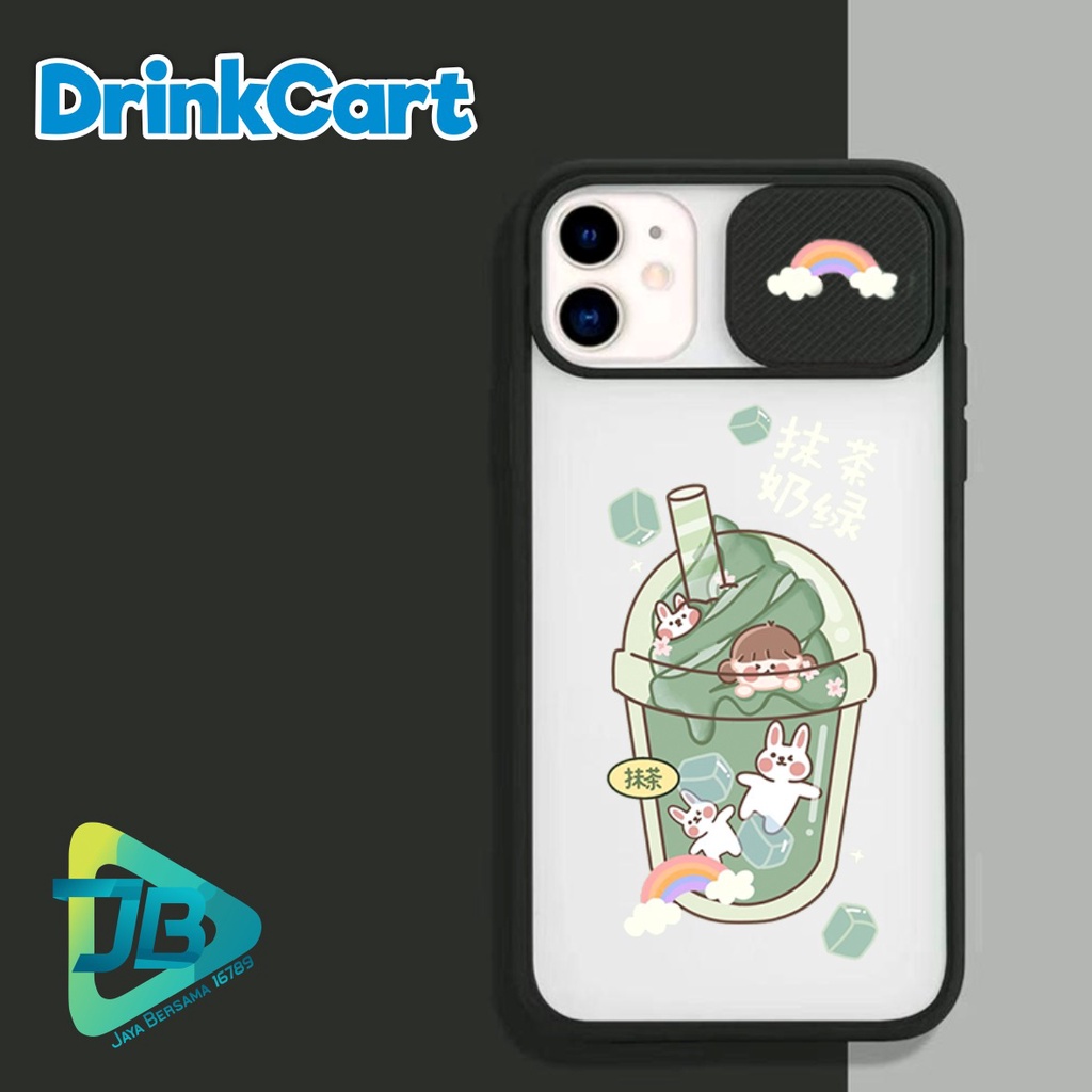 SOFTCASE SLIDE KAMERA DRINKCART OPPO VIVO SAMSUNG XIAOMI REALME IPHONE ALL TYPE JB4936