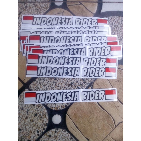 

sticker indonesia rider cutting