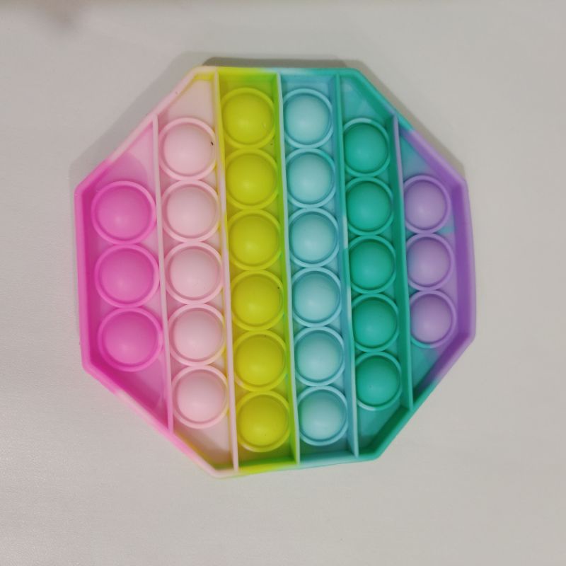 FREE GUNDU KELERENG!Mainan Pop It Penghilang Stress Viral Tiktok Jumbo 20cm Bahan Import Bagus Halus Model New Bts-Oktagon Makaron