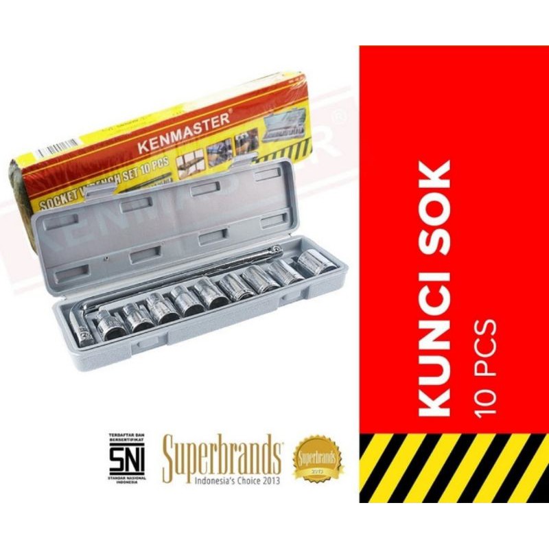 Kunci Sok 10 Pcs Bengkel